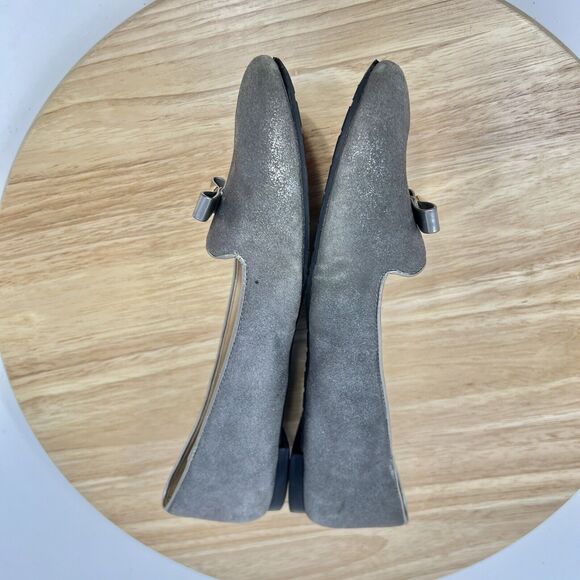 Kate Spade Silver Shimmer Ballet Flats Women’s 6.5 Office Work Professional - Picture 7 of 10